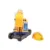 Excavator copii fara pedale Moni Powerful cu sezut rotativ, volan cu claxon si cupa mobila