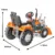 Excavator cu pedale, cupa si remorca Pilsan Super Portocaliu