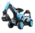 Excavator electric pentru copii Nichiduta Blue 6V 35W, pornire la buton si suport lat pentru picioare