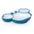 Farfurie Giligums Crab Premium din silicon fara BPA 6 luni+ albturcoaz
