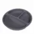 Farfurie compartimentata Bocioland, rotunda, cu 3 compartimente, silicon, fara BPA, 6-36 luni, Antracite