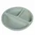 Farfurie compartimentata Bocioland, rotunda, cu 3 compartimente, silicon, fara BPA, 6-36 luni, Green
