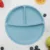 Farfurie compartimentata din silicon cu ventuza AppeKids Aqua Blue