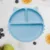Farfurie compartimentata din silicon cu ventuza AppeKids Kitty Aqua Blue
