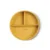 Farfurie divizata din silicon cu ventuza Saro Nature Food Fun mustard