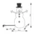 Figurina om de zapada luminos, 90 cm, acril, 80 led-uri, ip44, alimentare retea