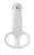 Forfecuta pentru bebelusi cu varf rotund ceramic white Rotho babydesign