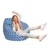 Fotoliu Puf Bean Bag tip Para L geometric sea blue