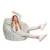 Fotoliu Puf Bean Bag tip Para L motiv frunze verticale