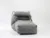 Fotoliu Pufrelax Yoga L + Perna Moon Grey Gama Premium umplut cu fulgi de burete memory mix