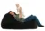 Fotoliu Pufrelax Yoga XL Black Velvet Gama Plush Honey umplut cu fulgi de burete memory mix