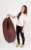 Fotoliu beanbag ralaxo teteron cappuccino umplut cu perle polistiren