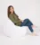 Fotoliu beanbag ralaxo teteron orange neon umplut cu perle polistiren