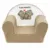 Fotoliu din burete New Baby din tesatura minky Cute Family Cappuccino