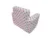 Fotoliu din burete pentru copii Stelute White Grey Pink