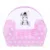 Fotoliu din burete pentru copii cu imprimeu Zebra New Baby Roz