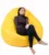 Fotoliu mare nirvana gigant yellow piele eco umplut cu perle polistiren beanbag para marca pufrelax