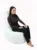 Fotoliu mediu sunlounger evo alb umplut cu perle polistiren marca Pufrelax