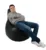 Fotoliu mediu sunlounger evo back 2 black umplut cu perle polistiren marca Pufrelax