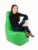 Fotoliu mediu sunlounger verde umplut cu perle polistiren marca Pufrelax