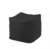 Fotoliu mic taburet cub xl panama black pretabil si la exterior umplut cu perle polistiren