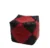 Fotoliu taburet cub red diamond piele eco umplut cu perle polistiren