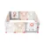 Gardulet loc de joaca Nichiduta Garden Mouse Roz Modular, Margini rotunjite, Pliabil, Poarta de acces cu sistem de inchidere, 183 x 157 cm