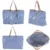 Geanta Childhome Family Bag albastru alb