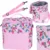 Geanta termoizolanta pentru picnic sau plaja capacitate 11 L Pink Flowers