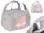 Geanta termoizolanta pentru transport alimente model Grey with Pink Fox 21 cm