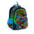 Ghiozdan cu 3 compartimente, Coral High, model skateboard
