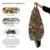 Husa fotoliu Puf Bean Bag tip Para XL fara umplutura Graffiti Retro maro