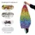 Husa fotoliu Puf Bean Bag tip Para XL fara umplutura Lego Curcubeu