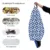 Husa fotoliu Puf Bean Bag tip Para XL fara umplutura Oriental Stars blue