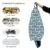 Husa fotoliu Puf Bean Bag tip Para XL fara umplutura blueberry and kiwi