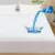 Husa impermeabila pentru saltea Homibon Alb 100×200+30 cm, anti acarieni, lavabila la masina, bumbac cu membrana TPU