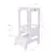 Inaltator Learning Tower ajustabil ajutor de bucatarie MeowBaby lemn alb
