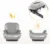 Inaltator auto copii Caretero Irbis I-Size Black 125-150 cm, Fixare cu isofix, Centura de ghidaj, Spatar reglabil si detasabil, Husa lavabila, Cotiere, Omologat R129
