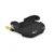 Inaltator auto pentru copii Cangaroo Jax i-Size Negru 125-150cm,fixare cu isofix,centura de ghidaj,spatar detasabil si husa lavabila