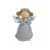 Ingeras decorativ gri argintiu Statueta Craciun 31 cm