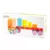 Joc din lemn, Cubika, Camion cu forme geometrice, 19 piese