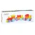 Joc din lemn, Cubika, Tren colorat, 15 piese