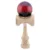 Jucarie de indemanare din lemn, Kendama X, Flippy Big Cups V2, Super Sticky, 18 cm, Mov, Rosu, Negru
