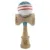 Jucarie de indemanare din lemn, Kendama X, Flippy, Chicanos, King Size V3, Super Sticky, 18 cm, Albastru, Alb