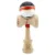 Jucarie de indemanare din lemn, Kendama X, Flippy, Royal Spike, King Size V3, Super Sticky, 18 cm, Rosu