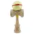 Jucarie de indemanare din lemn, Kendama X, Flippy, Silken, King Size V3, Super Sticky, 18 cm, Cream Galben