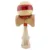 Jucarie de indemanare din lemn, Kendama X, Frequency Flippy, Super Sticky, 18 cm, Rosu, Maro