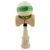 Jucarie de indemanare din lemn, Kendama X, Frequency Flippy, Super Sticky, 18 cm, Verde, Maro