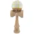Jucarie de indemanare din lemn, Kendama X, Super Sticky, 18 cm, Alb, Galben, Rosu