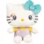 Jucarie de plus, Famosa, Hello Kitty In Your Eyes, cu salopeta lila, 22 cm